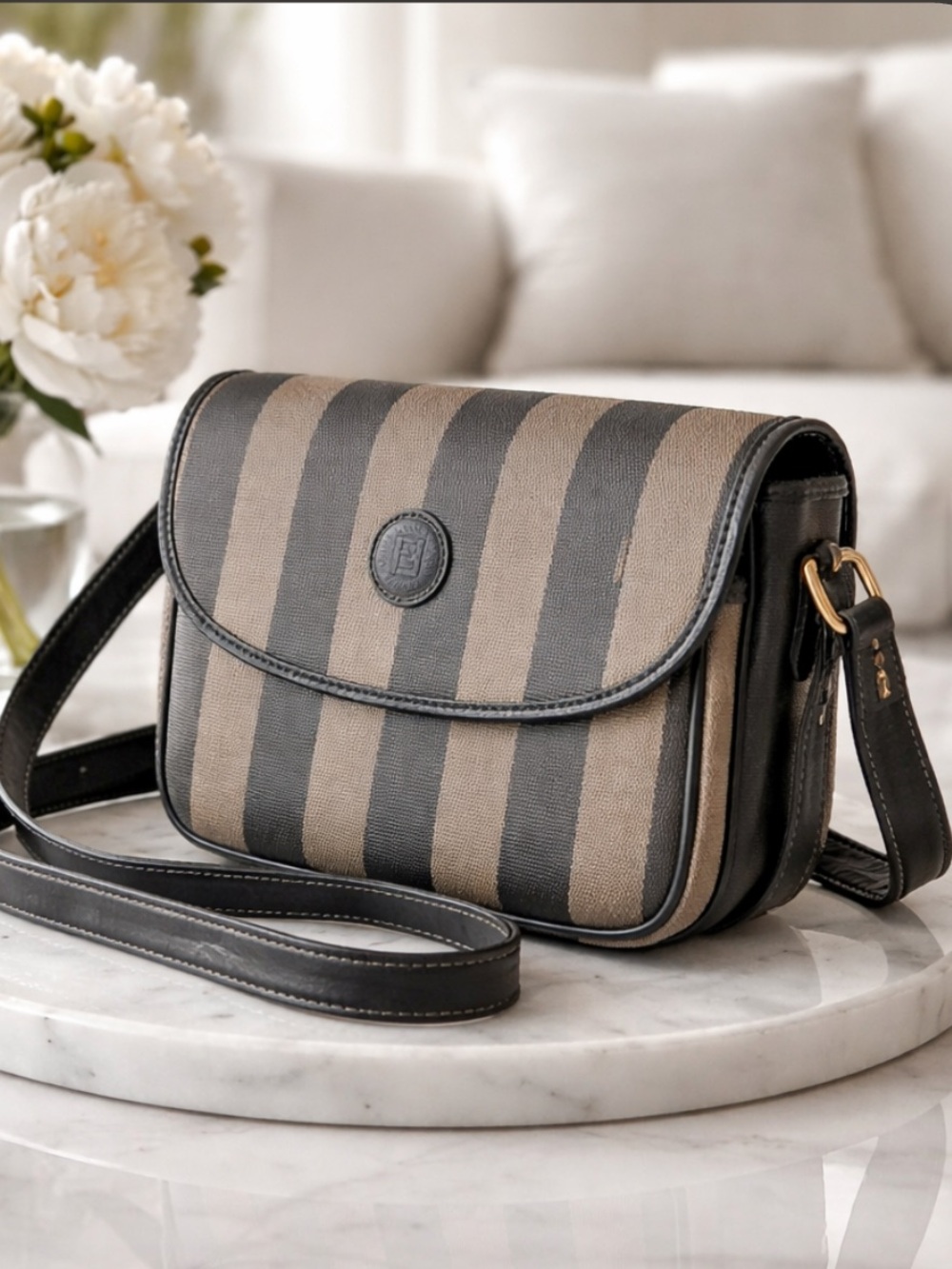 Authentic Fendi Roma Shoulder/Crossbody Bag